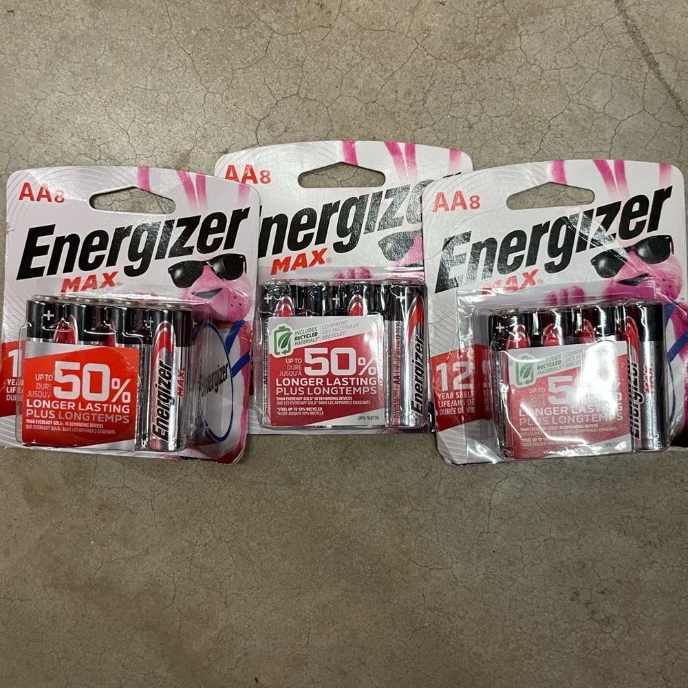 Duracell and energizer batteries. can use them for a great discount